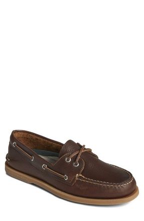 Sperry Top-Sider Authentic Original 2-Eye Boat Shoe in Dark Tan at Nordstrom, Size 10.5