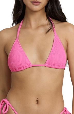 Billabong Sunrays Remi Triangle Bikini Top in Guava at Nordstrom, Size X-Large