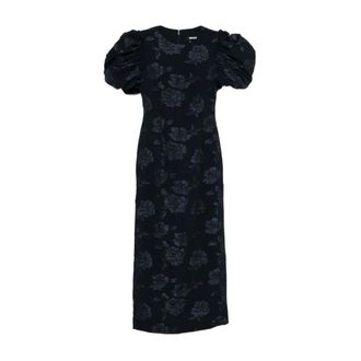 Rotate Rotate Birger Christensen, Dames, Jurken, Blauw, Maat: M Poliester