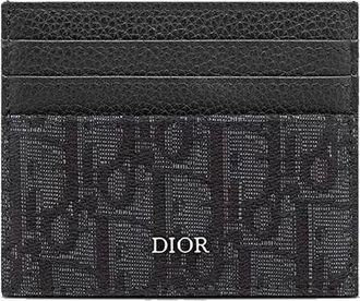 Dior Card Holder Black Oblique Jacquard 2ESCH135YSE-H03E