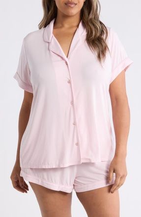Nordstrom Moonlight Eco Short Pajamas in Pink Cake at Nordstrom, Size 3X
