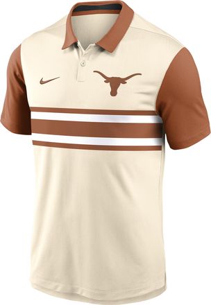 Nike Texas Vapor Primary Logo Nike Mens Dri-FIT College Polo in Brown | 00HT0HPCTXE-B3F