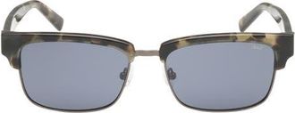 Abercrombie & Fitch 55mm Square Sunglasses in Havana /Smoke Lens at Nordstrom