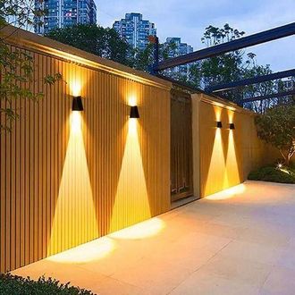 OEM Aplique De Pared Solar Impermeable Para Exteriores Con 2 Led, Luz Ambiental Blanca C&aacute;lida Para Exteriores, Luces De Jard&iacute;n, Aplique De Pared Para Exte