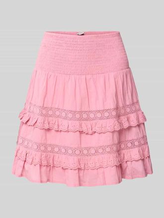 Mbym mbyM Glockenrock mit H&auml;kelspitze Modell Viljana in Hellrosa, Gr&ouml;&szlig;e XL