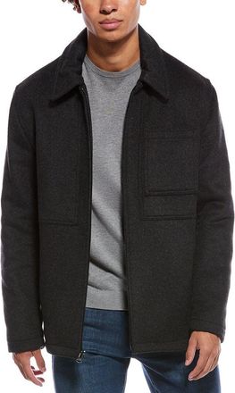 Cole Haan Wool-Blend Slip Jacket