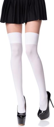 Romartex Women Girl Thigh High Socks Overknee Over the Knee High Socks Stockings, White