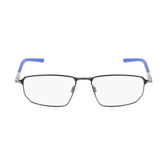 Nike Rectangle Full Rim Metal Eyeglasses - Black