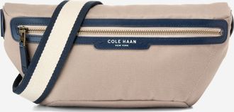 Cole Haan Mens Judson Brushed Twill Crossbody Bag - Beige