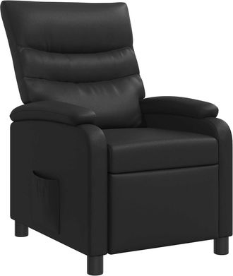 vidaXL Recliner Negro Cuero Sint&eacute;tico Vidaxl