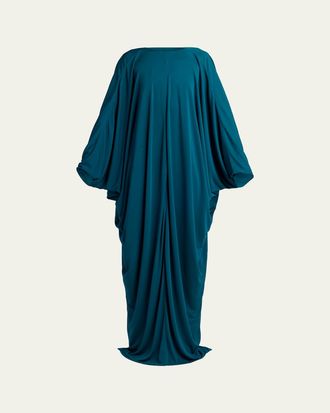 Tom Ford Draped Jersey High-Low Caftan Dress