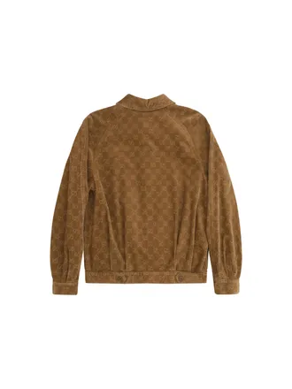 Gucci Laser-Printed GG Corduroy Jacket - Brown