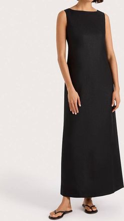 Faithfull The Brand Taylor Midi Dress In Black