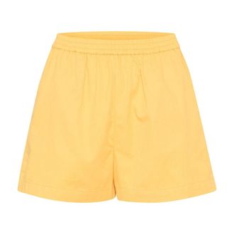 Saint Tropez Eenvoudige Yarrow Shorts - Dames - Korte broeken - Geel - Maat: M Katoen