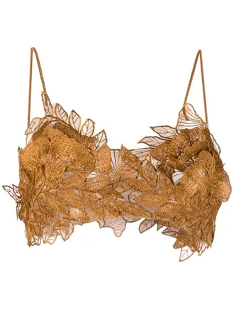 Alberta Ferretti Asymmetrische top - Bruin