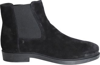 Tod's Tods Pull On Ankle Boots in Black Suede