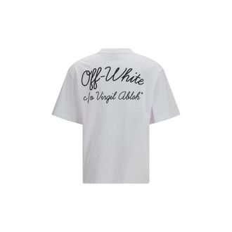 Off-white Mens White Cotton T-Shirt
