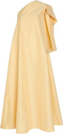 Bernadette Bernadette Winnette Bow-appliqu&eacute;d Taffeta Gown - Yellow - 40 (UK12 / M)