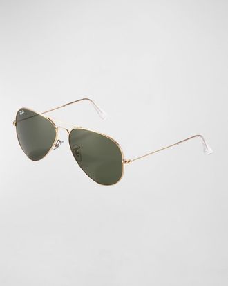 Ray-Ban Teardrop Aviator Sunglasses, Gold