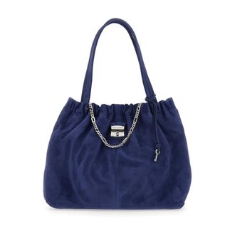 Marc Jacobs The Tote - Dames - Schoudertassen - Blauw - ONE Size - Su&egrave;de - Tassen