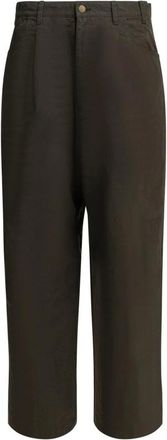 Comme Des Gar&ccedil;ons Pantaloni cropped a pieghe - - Trousers - Uomo - Marrone - M
