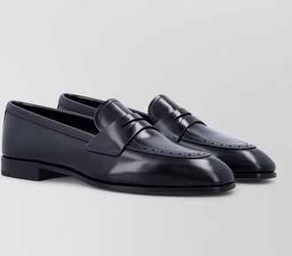 Churchs penny strap leather loafer round toe