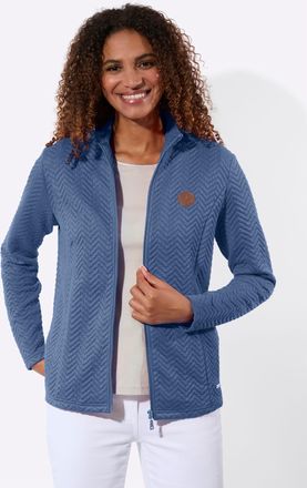 Casual Looks Shirtjacke CASUAL LOOKS Shirtjacke, Damen, Gr. 36, jeansblau, 55% Viskose, 43% Polyester, 2% Elasthan, unifarben, Shirts Shirtjacke