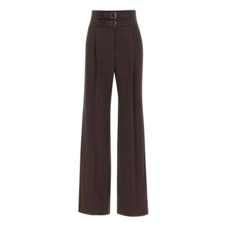 Marella Broeken, Dames, Bruin, XS, Leer, Maranta Broek