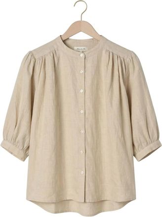 Circle Of Trust Britt Blouse 72 - Dames - Overhemden - Beige - L - Katoen - Overhemden