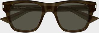 Saint Laurent Men & apos;s Square Acetate Sunglasses