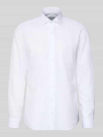 Eterna Slim Fit Business-Hemd mit Knopfleiste in Weiss, Größe 38