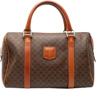 Celine Pre-owned Handbags, female, Brown, Size: ONE SIZE Pre-owned Boston Bag
