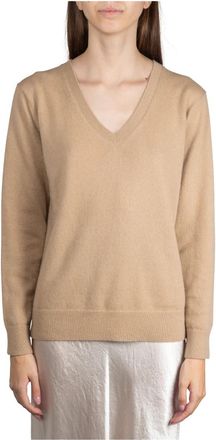 Vince Kameel Sweaters voor Heren - Dames - V-hals truien - Bruin - XL - Truien & Vesten