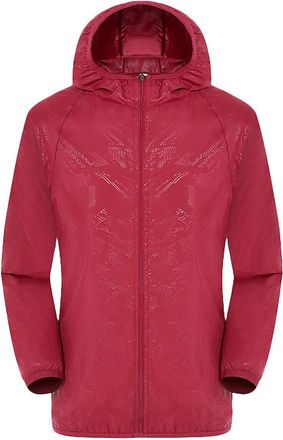 Generic ADMAY Mens Waterproof Outdoor Jackets Lightweight Raincoat Windproof Rain Shell Hooded Packable Zipper Jacket Breathable Hiking Cycling Windbreaker Wa