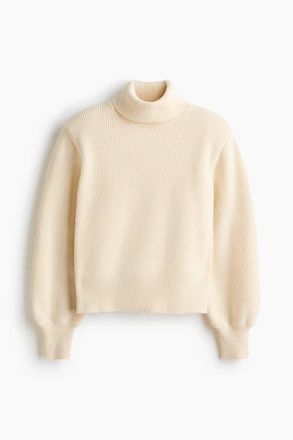 H&M Shoulder-pad Jumper in Cream at Nordstrom, Size Xx-Small