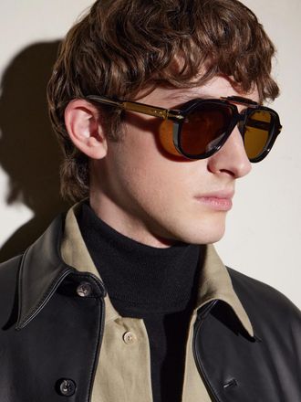 Jacques Marie Mage + Ayrton Senna Aviator-Style Acetate Sunglasses