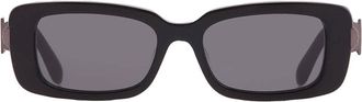 Ferragamo Ferragamo Dark Grey Rectangular Ladies Sunglasses SF1105S 001 52