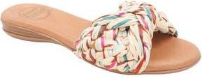 Andr&eacute; Assous Nahala Slide Sandal in Natural Multi at Nordstrom Rack, Size 11