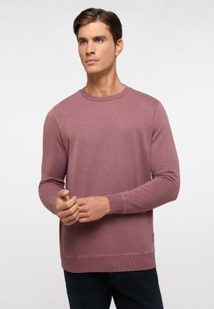 Eterna Sweatshirt ETERNA, Herren, Gr. L, lila, 100% Baumwolle (davon 20% recycelt), l&auml;ssig geschnitten, Sweatshirts Sweatshirt