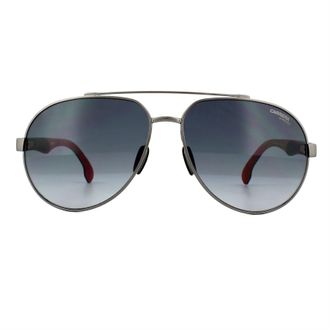 Carrera Zonnebril 8025/S R80 9O Zilver Zwart Donker Grijs Verloop