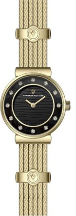 Christian Van Sant Womens Cavo Black Dial Watch