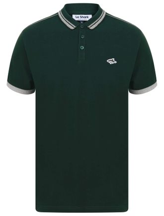 Le Shark Mens Classic Plain Cotton Pique Polo Shirt - Maples Pine Grove - S