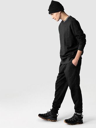 The North Face Mens Zumu Fleece Crew Neck Tracksuit, TNF Black Cotton - Size X-Large