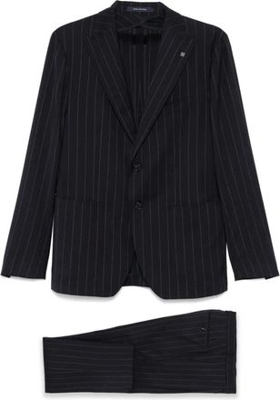 Tagliatore Single Breasted Suits, male, Blue, Size: 2XL Tagliatore Dresses Blue