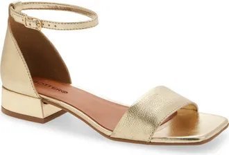 Bottero Eduara Ankle Strap Sandal in Dourado 22 at Nordstrom, Size 10