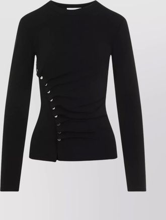 Paco Rabanne ruched design long sleeves top