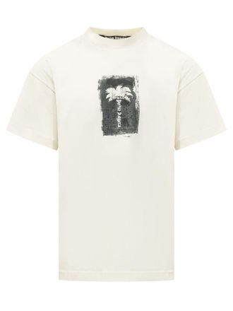 Palm Angels Off White Graphic T-Shirt