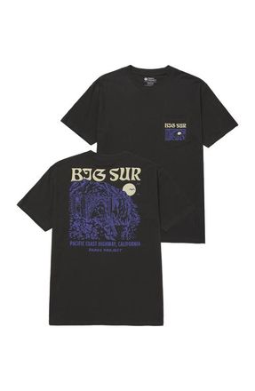 Parks Project Big Sur Bridges Puff Print Pocket Tee in Vintage Black at Nordstrom, Size 3X-Large