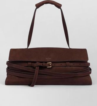 Moschino leather shoulder bag adjustable strap handle