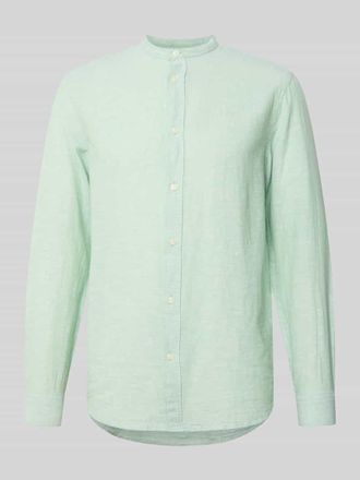 Only & Sons Slim Fit Freizeithemd aus Baumwoll-Leinen-Mix Modell CAIDEN in Mint, Gr&ouml;&szlig;e XXL
